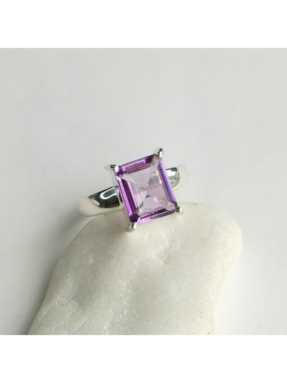 Amethyst ring in Sterling Silver Size 9 ๐ - Picture 11 of 11